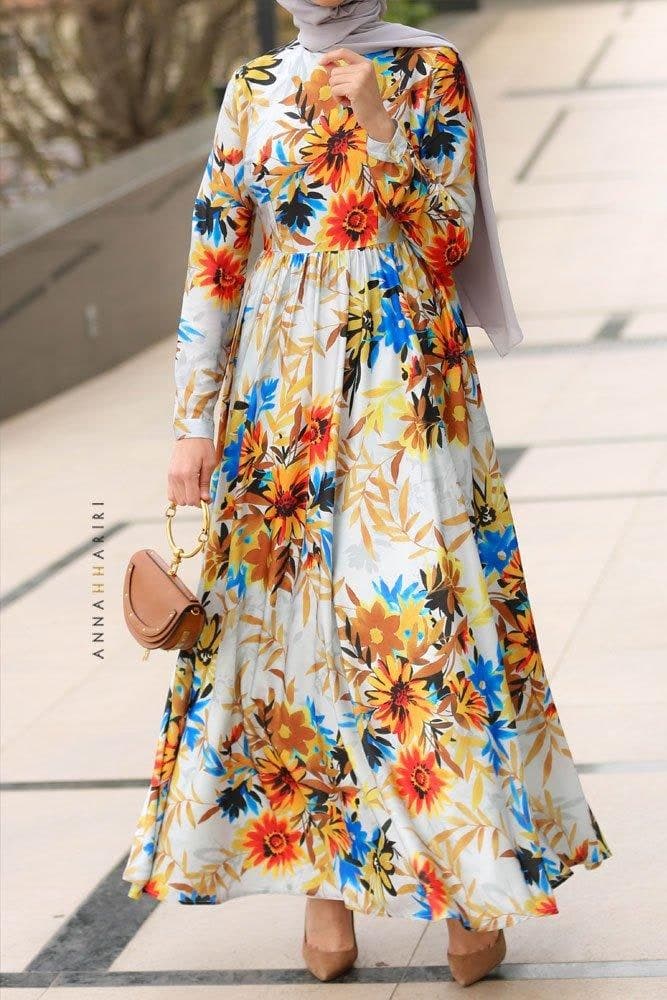 Daffodil Modest Dress in grey, view 8