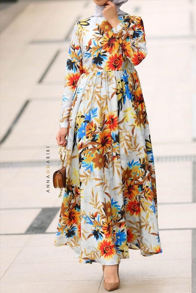 Daffodil Modest Dress in grey, view 5