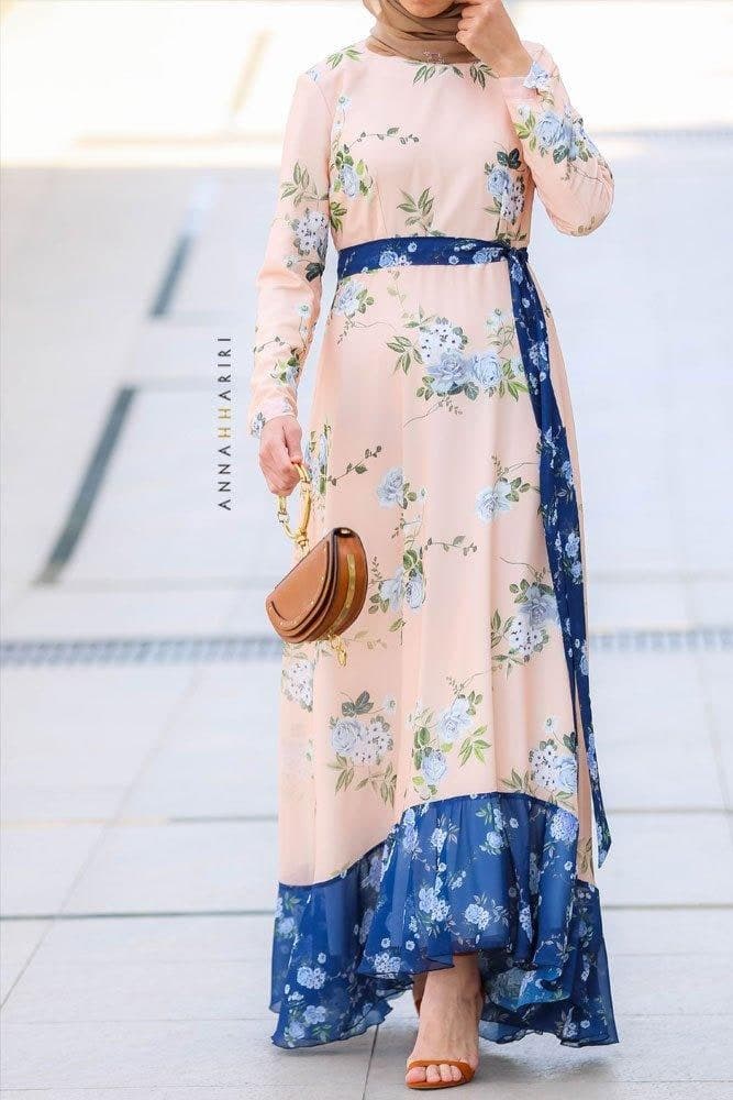 Rosa Blue Dress, view 4