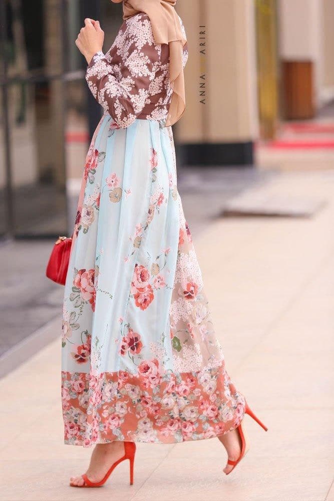 4 Pattern Dress in pink, view 8