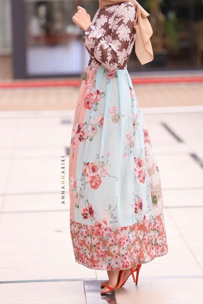 4 Pattern Dress in pink, view 7