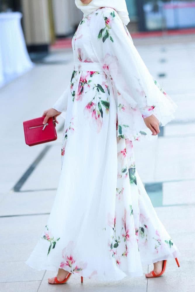 Delicate Cape Dress in white, view 10
