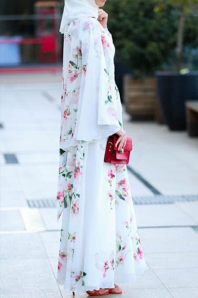 Delicate Cape Dress in white, view 7