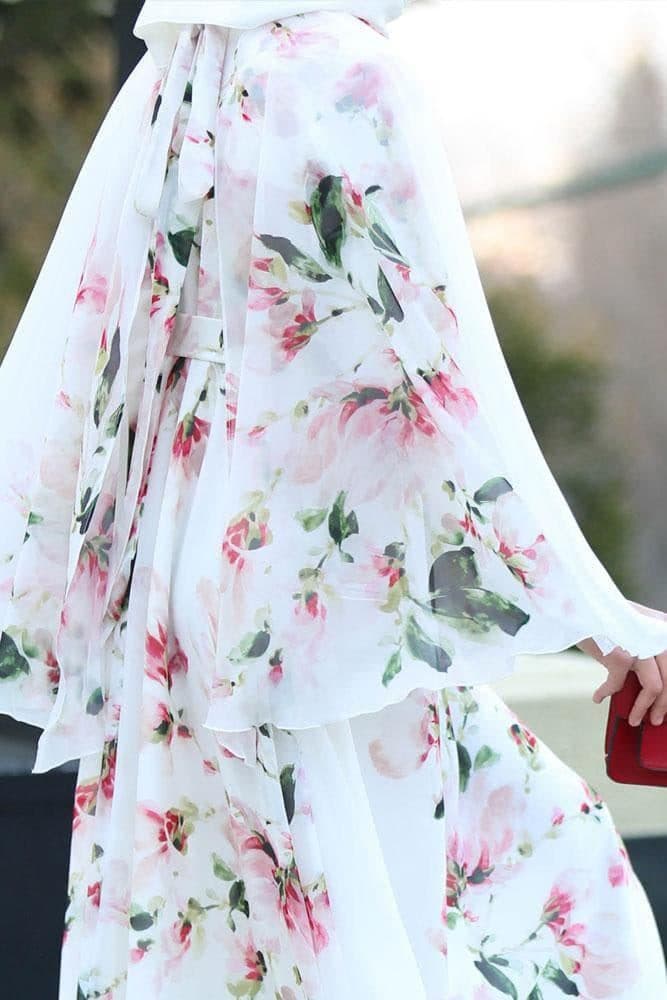 Delicate Cape Dress in white, view 6