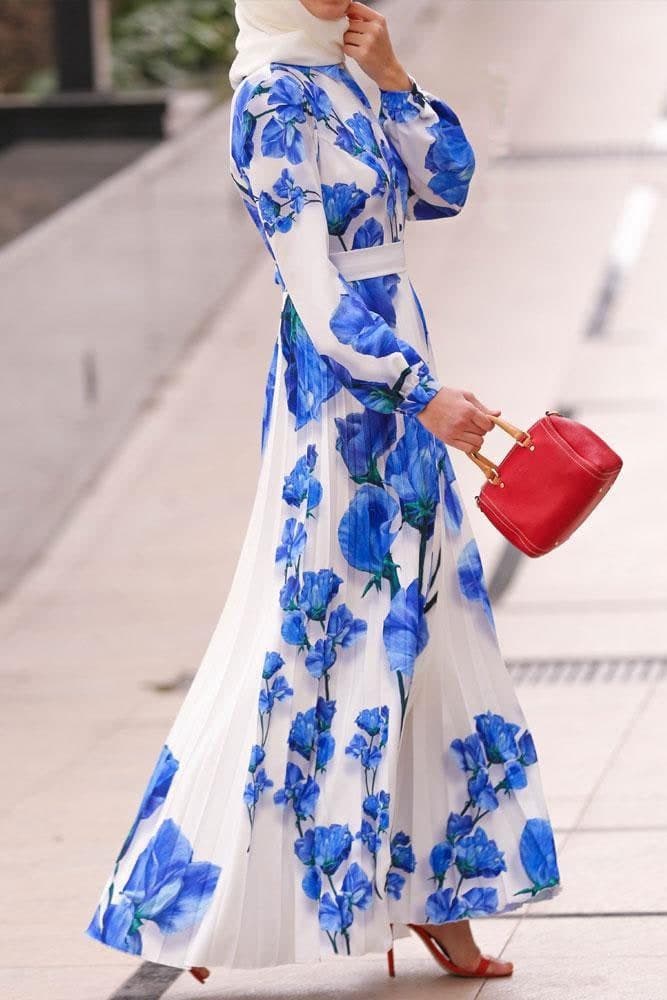 Blue Diamond Modest Dress, view 10