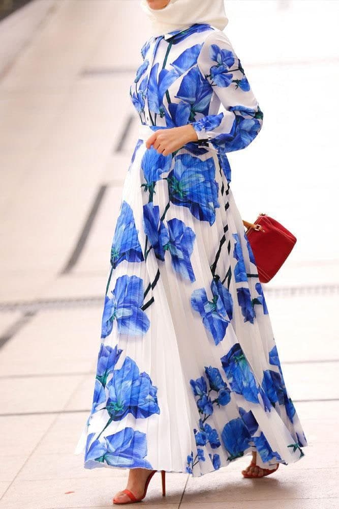 Blue Diamond Modest Dress, view 5