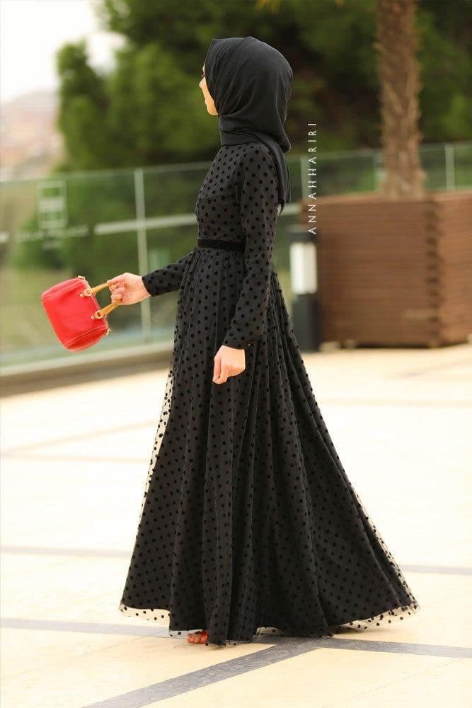 Kleid Tulle Polka in Schwarz, Ansicht 4