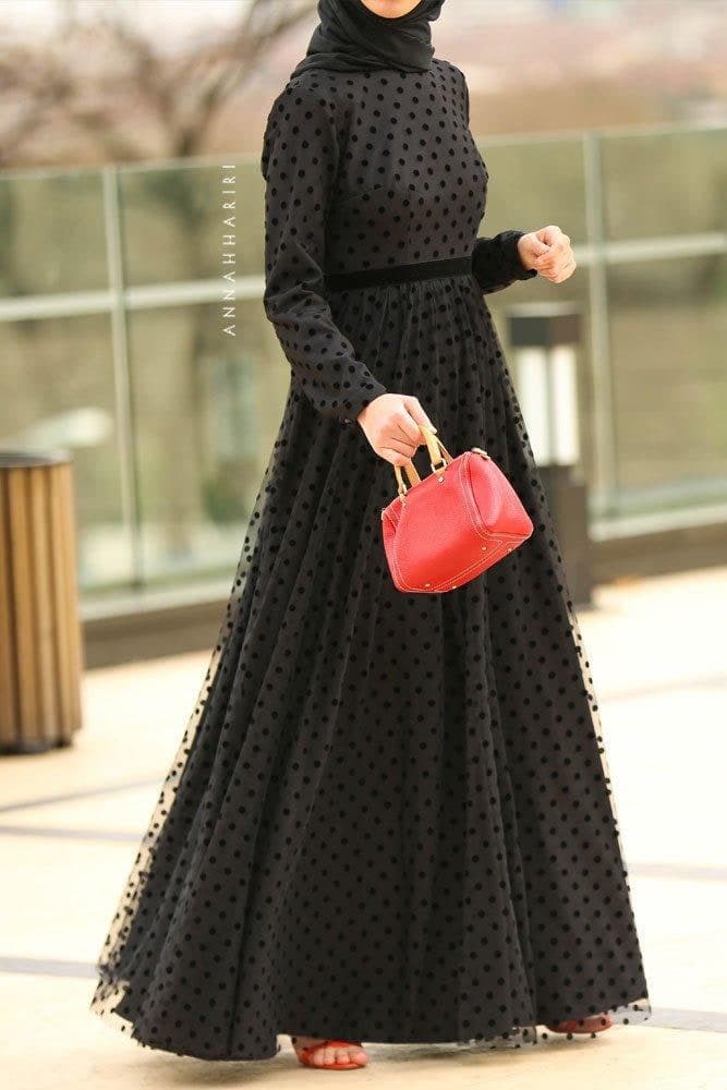 Kleid Tulle Polka in Schwarz, Ansicht 5