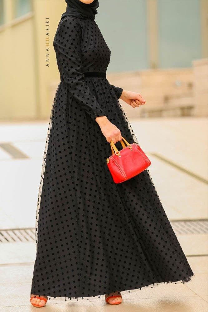 Kleid Tulle Polka in Schwarz, Ansicht 9