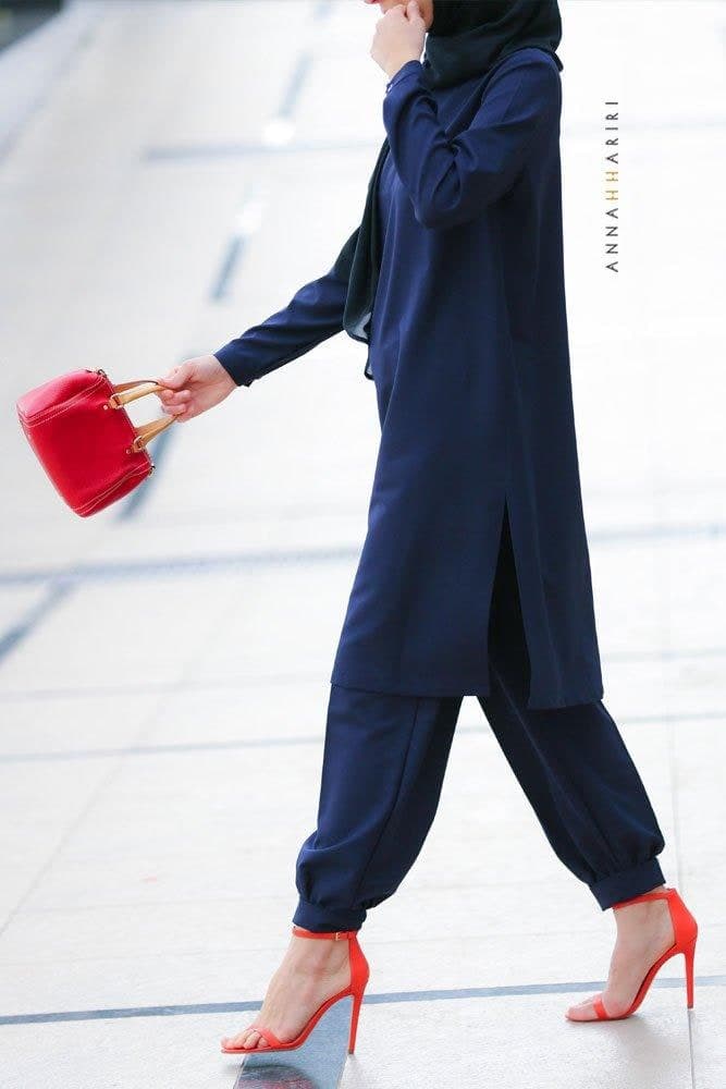 Orient Modest Set in blue, view 7