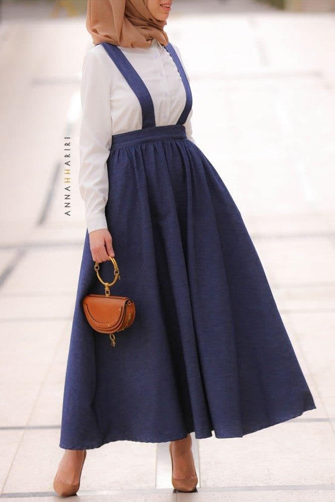 Denim Overall Set in blue, view 4