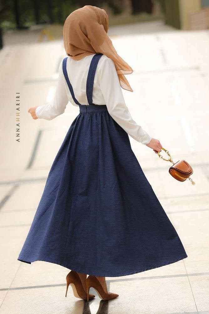 Denim Overall Set in blue, view 5