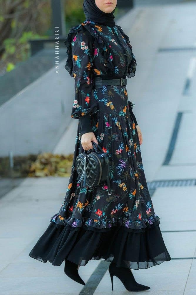 Midnight Glade Dress in black, view 4