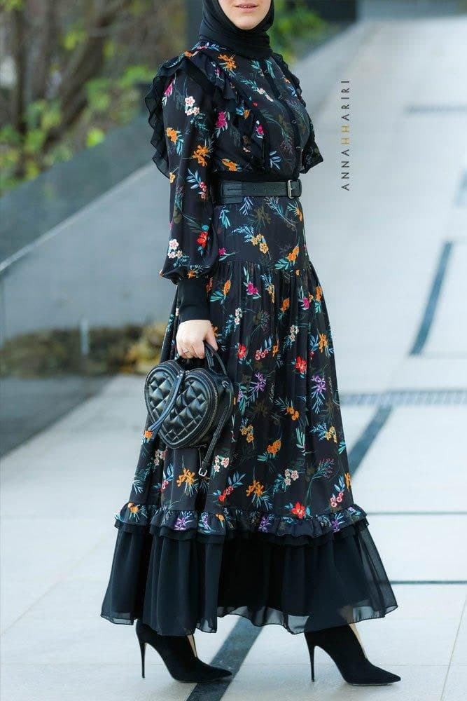Midnight Glade Dress in black, view 7