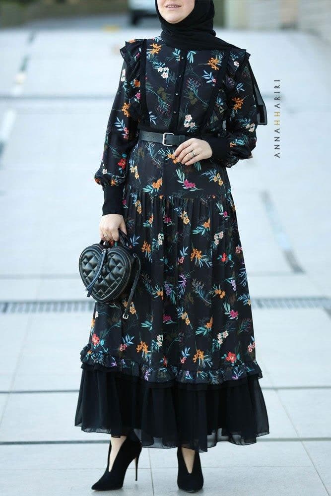 Midnight Glade Dress in black, view 5