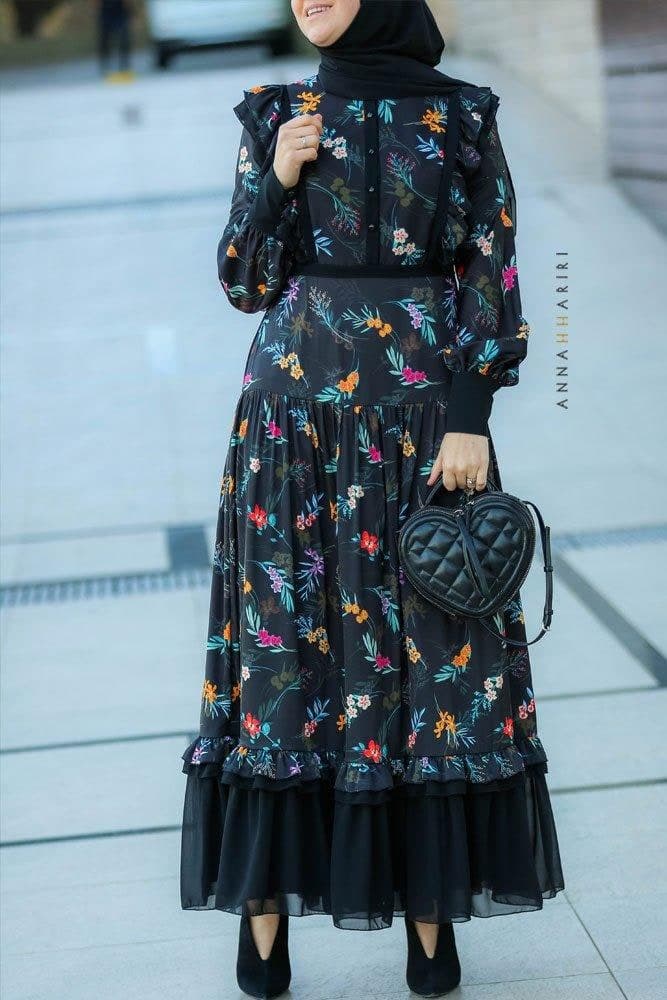 Midnight Glade Dress in black, view 3