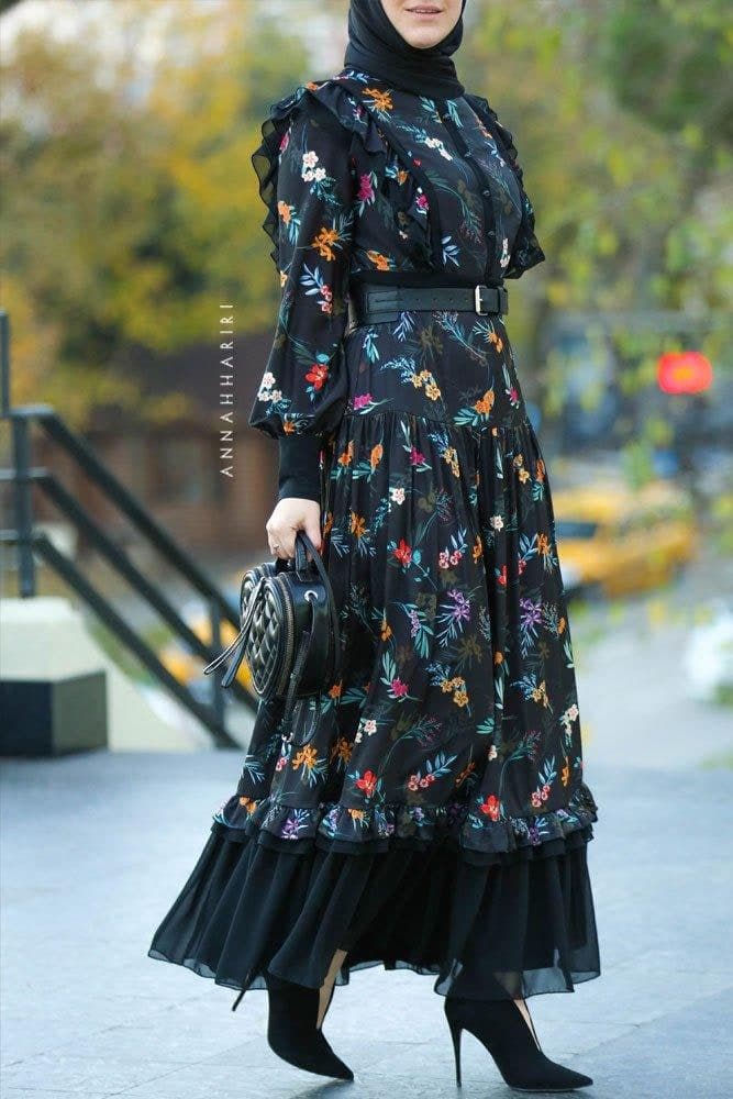 Midnight Glade Dress in black, view 6