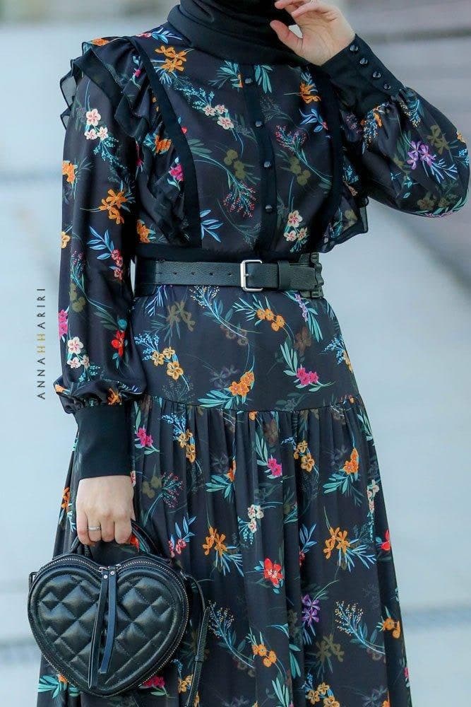 Midnight Glade Dress in black, view 8