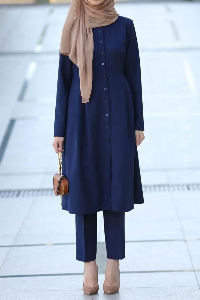 Basic Pants Set in blue, view 8