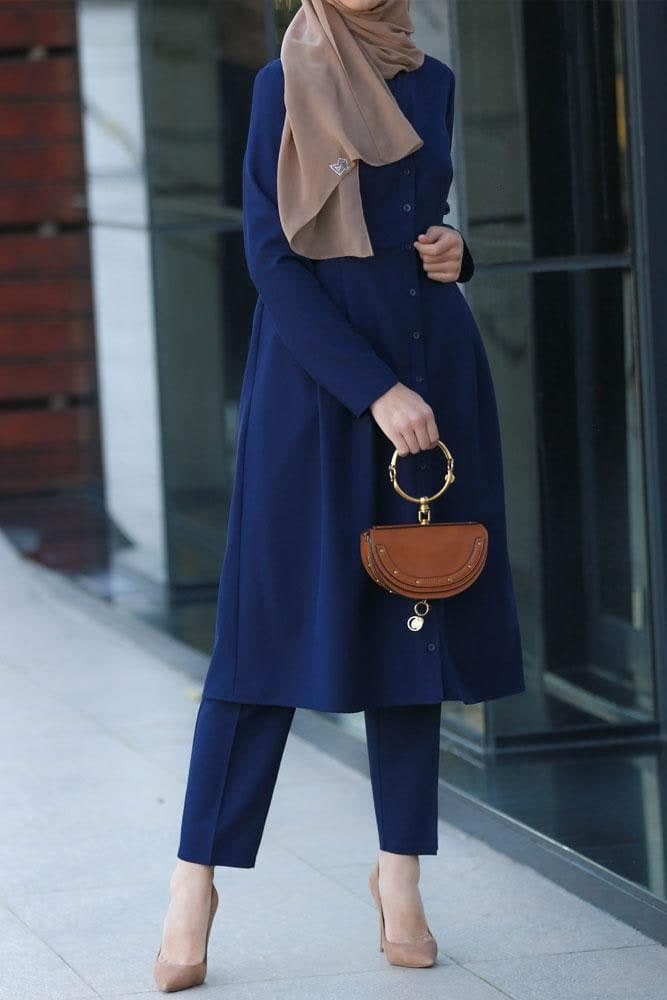 Basic Pants Set in blue, view 5