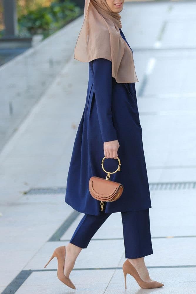 Basic Pants Set in blue, view 4