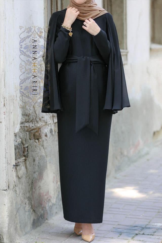 Beige Cape Dress, view 5