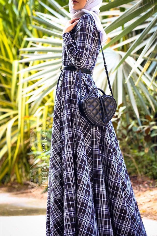 Checkered Print in grey, view 7