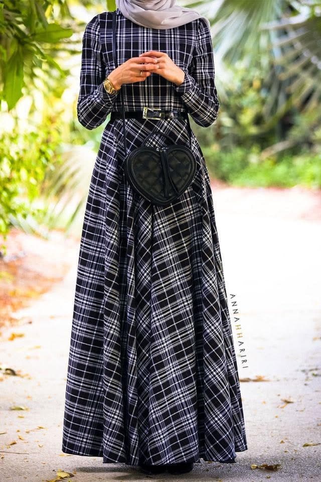 Checkered Print in grey, view 5