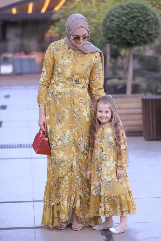 Mini Amara Floral Chiffon Dress for Girls