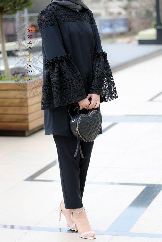 Moscow Trouser Set in black, view 3