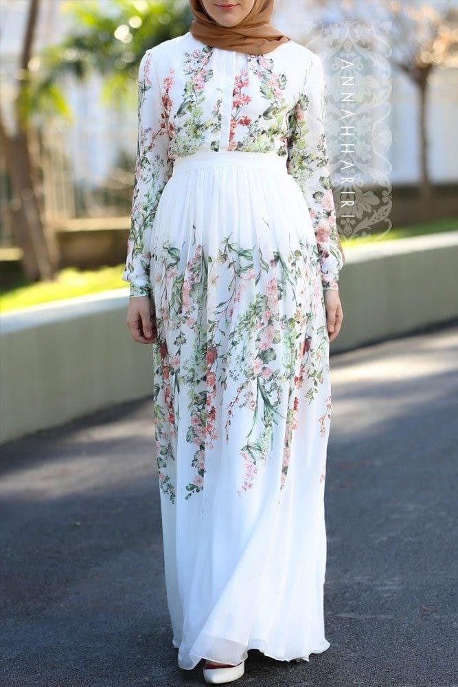 Amira Dress in white, view 5