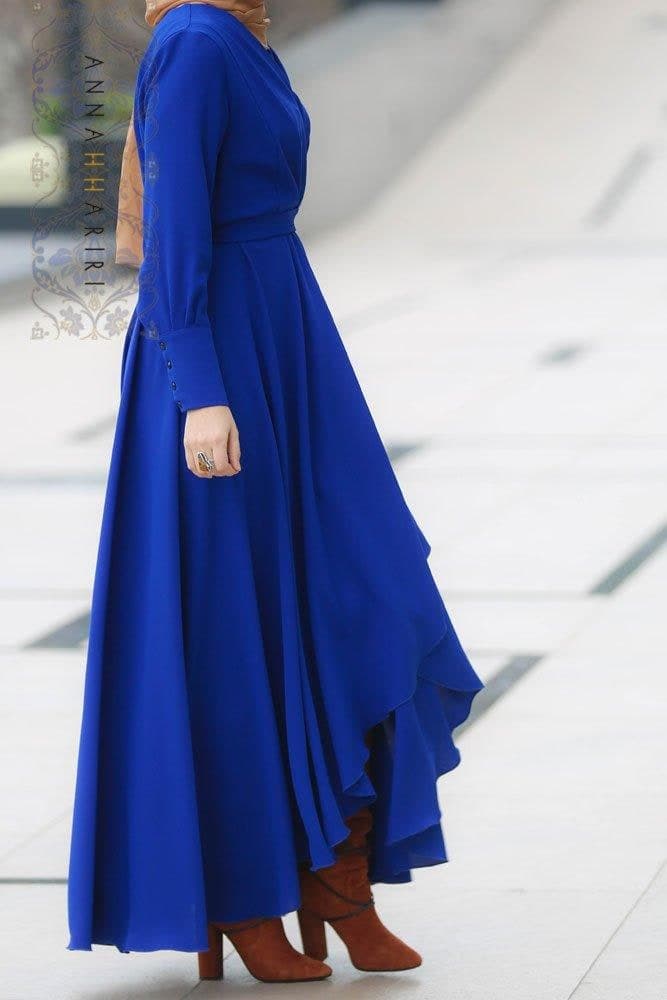 Annah Modest Dresses in blue, view 6