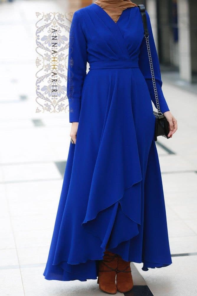 Annah Modest Dresses in blue, view 9