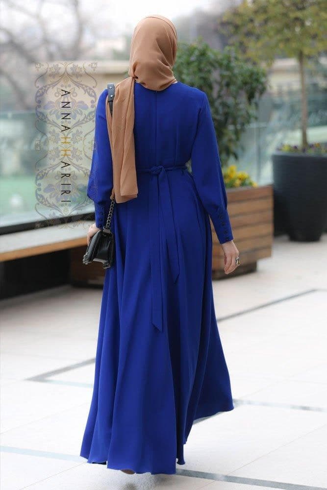 Annah Modest Dresses in blue, view 7