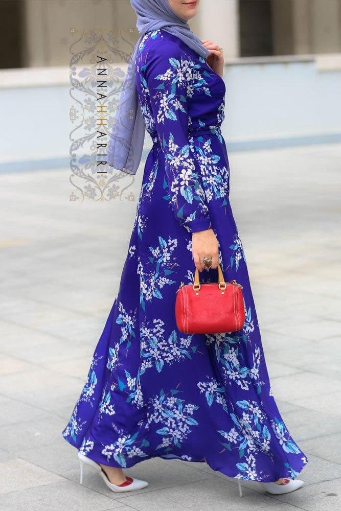 Joelle Dress in blue, view 3