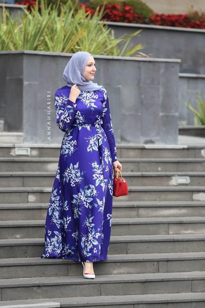 Joelle Dress in blue, view 5
