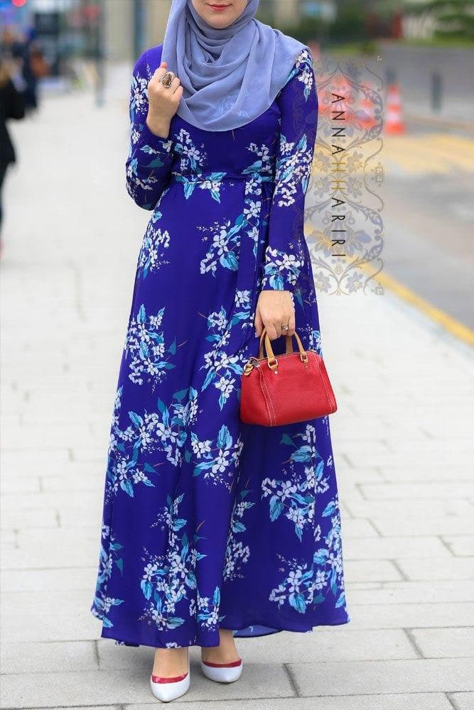 Joelle Dress in blue, view 4