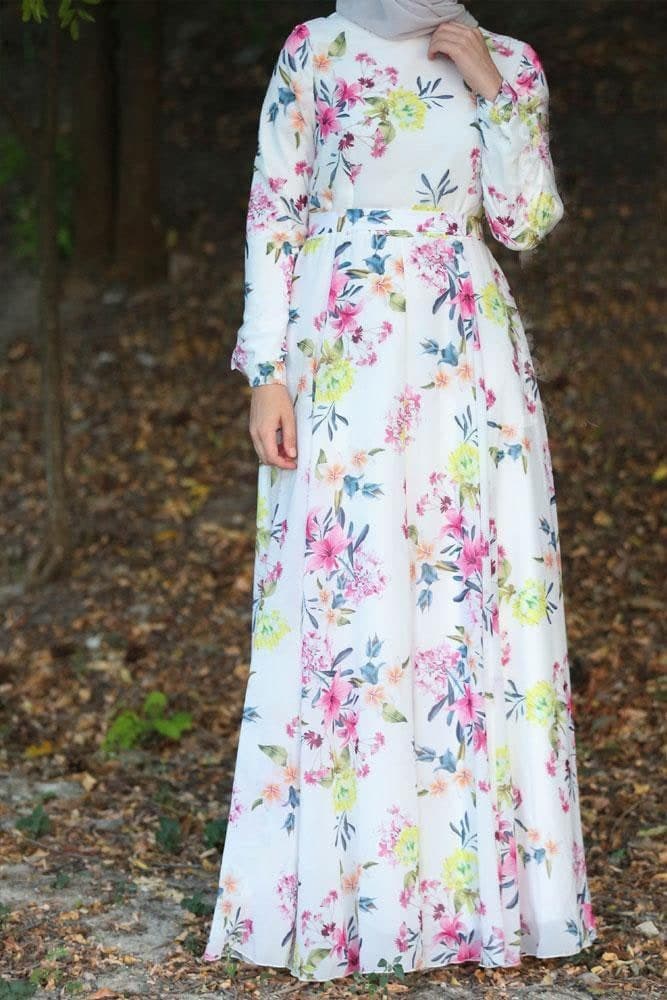 Randa Dress in white, view 5