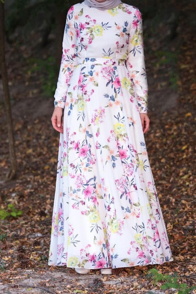 Randa Dress in white, view 4