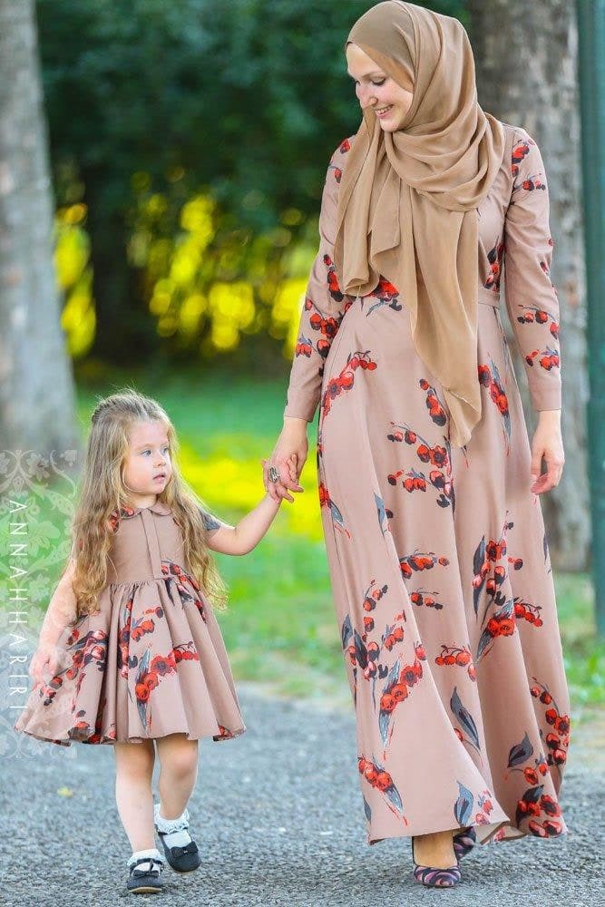 Little Autumn Cherry Dress
