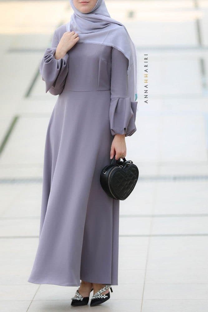 Inayah Modest Dress in grey, view 3