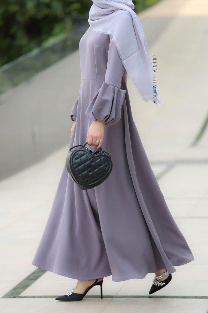 Inayah Modest Dress in grey, view 5