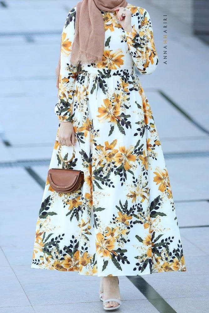 Iris Dress in yellow, view 7
