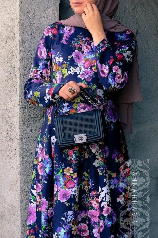 Batik Dress in blue, view 6