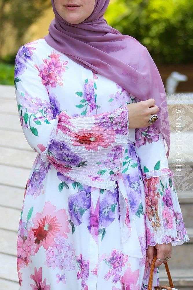 Belle Modest Dress in pink, view 5