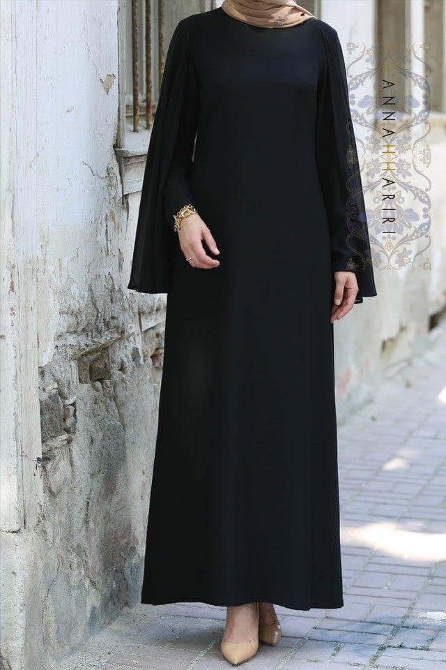 Cape Dress in Black, view 10