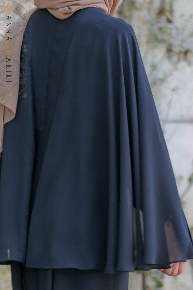 Cape Dress in Black, view 7