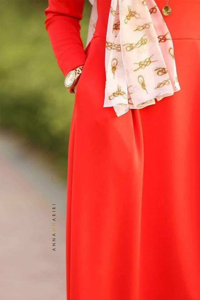 Red Aka Abaya, view 4