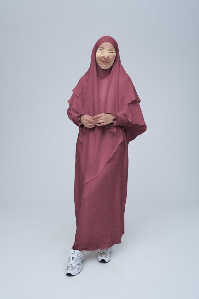 Dusty Pink Pristine prayer gown for Omrah or prayer