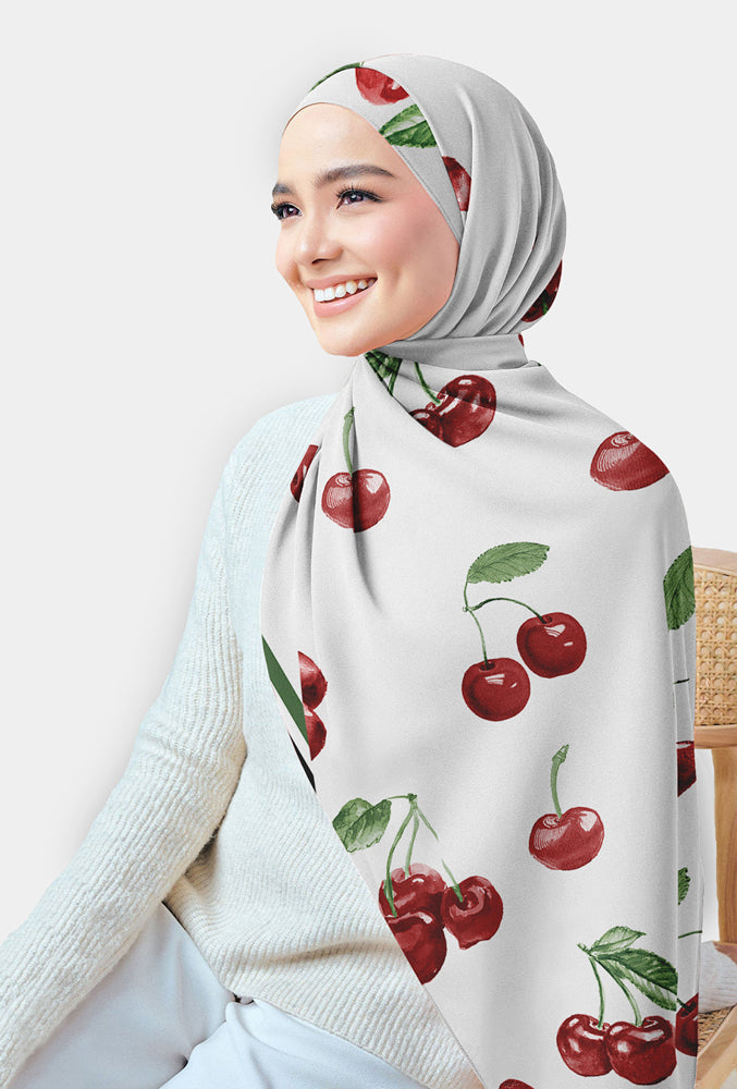 Hijab on the cake printed rectangular scarf